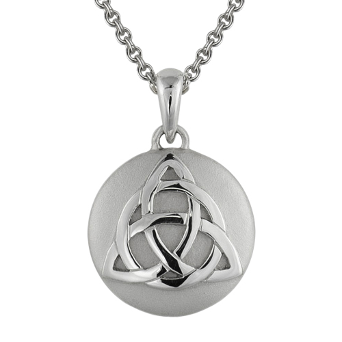 Petite Celtic Silver Cremation Pendant